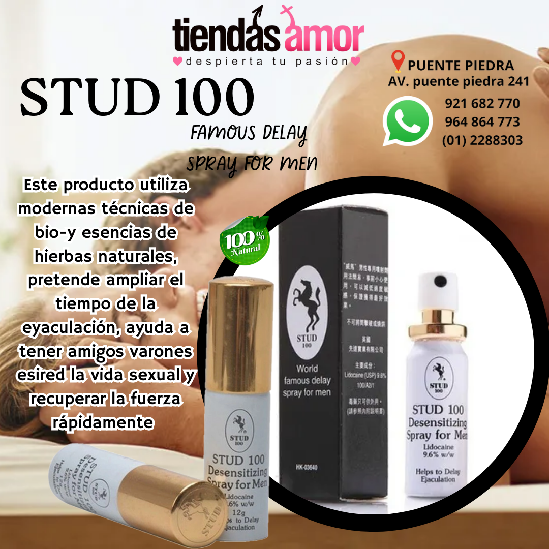 STUD 100 Spray la eyaculación durante la actividad sexual.